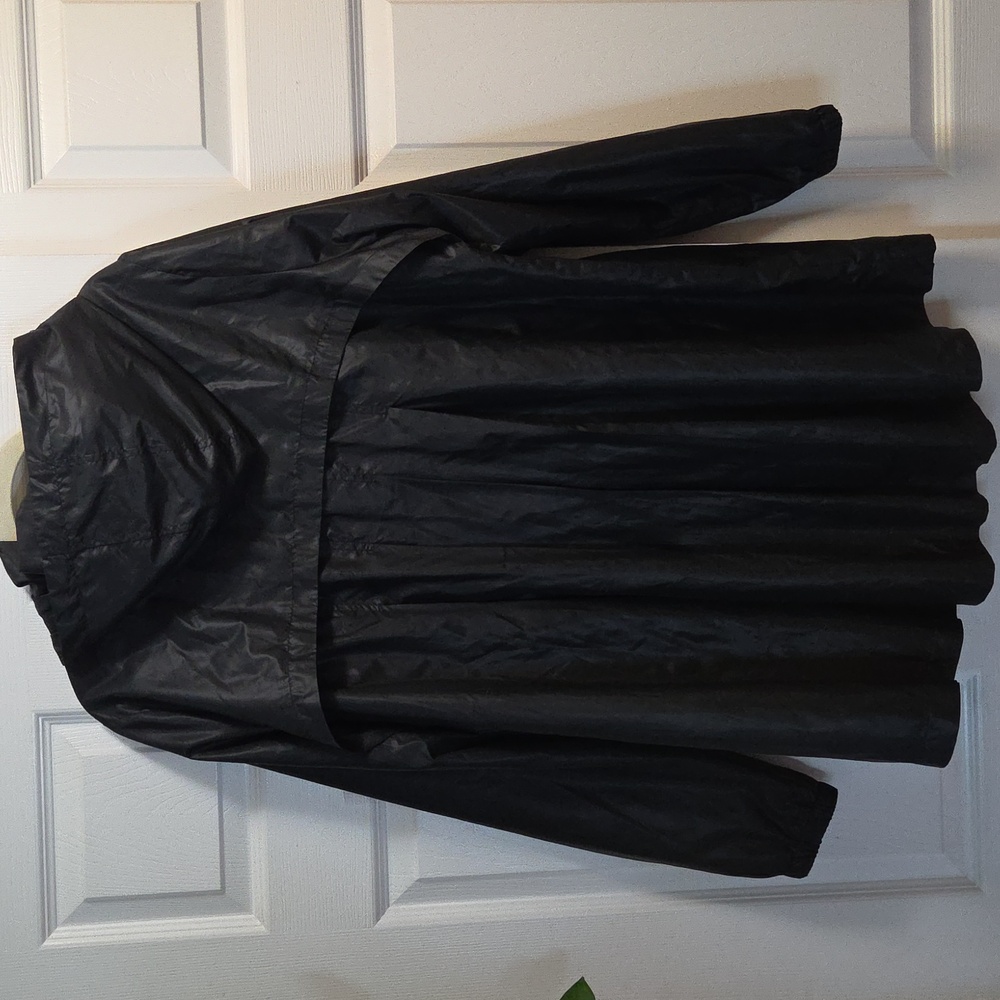 Ideology Black Rain Jacket with Hood - Picture 6 of 6